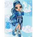 Картина за номерами Rainbow High. Skyler зі стразами 30х40см КНО1337
