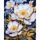 Картина за номерами Елегантні квіти з фарбами металік extra 40х50см КНО3259