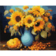 Картини за номерами Соняшникова гармонія 40х50см  КНО3264