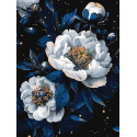Картина за номерами Квіткове сузір'я з фарбами металік extra 30*40см КНО3307