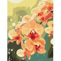 Картина за номерами Орхідея в краплях 30x40см КНО3325