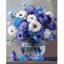 Картина за номерами Букет блакитних квітів 40x50см КНО3327