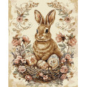 Картина за номерами Великодній кролик 2 40х50см КНО5183