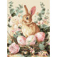Картина за номерами Святковий кролик 30х40см КНО5184