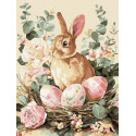 Картина за номерами Святковий кролик 30х40см КНО5184