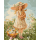 Картина за номерами Дівчинка з кроликом 40х50см КНО5187