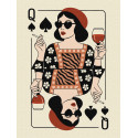Картина за номерами Карта королеви 30х40см КНО5205