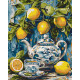 Картина за номерами Лимони і кераміка 40х50см КНО5753