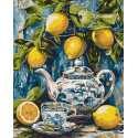 Картина за номерами Лимони і кераміка 40х50см КНО5753