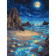Картина за номерами Сяючий берег з фарбами металiк extra 30х40см КНО6387
