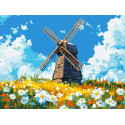 Картина за номерами Млин посеред поля 30x40см КНО6399