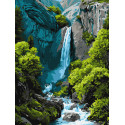 Картина за номерами Водоспад у горах 30х40см КНО6437
