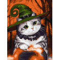 Картина за номерами Котик-чарівник 30х40см КНО6665