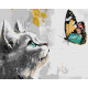 Картина за номерами Мрійлива кішечка з фарбами металiк extra 40x50см КНО6679