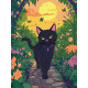 Картина за номерами Котик у саду 30x40см КНО6805