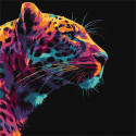 Картина за номерами Яскравий леопард 30х30см КНО6824