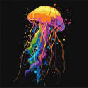 Картина за номерами Яскрава медуза 30х30см КНО6825