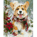 Картина за номерами Щасливий песик 40*50см КНО6855