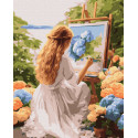 Картина за номерами Художниця 40х50см КНО8432