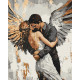Картина за номерами Обійми янгола з фарбами металік 40х50см КНО8609