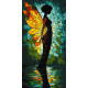 Картина за номерами Вітражний ангел 40*80см КНО8612