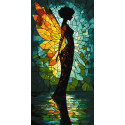 Картина за номерами Вітражний ангел 40*80см КНО8612