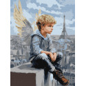 Картина за номерами Хлопчик-янгол 30х40см КНО8684