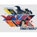 Картина за номерами для дітей WB Super Friends: Powerful together 30х40см КНО8715