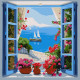 Картина за номерами Морський пейзаж  40х40см КНО2778