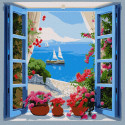 Картина за номерами Морський пейзаж  40х40см КНО2778