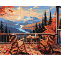 Картина за номерами  Сніданок у горах  40х50см КНО2898
