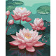 Картина за номерами Рожеві лілії  40х50см КНО3247