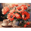 Картина за номерами Букет із маками 40х50см КНО3263
