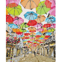 Картина за номерами  Яскрава вуличка  40*50см КНО3508