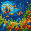 Картина за номерами Вітраж. Морський світ 30x30см КНО5171