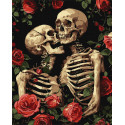 Картина за номерами Закохані скелети 40х50см КНО5180