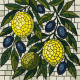 Картина за номерами Вітраж. Лимони 30х30см  КНО5738