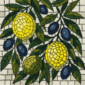 Картина за номерами Вітраж. Лимони 30х30см  КНО5738