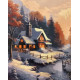 Картина за номерами Зимовий будиночок 40х50см КНО6333