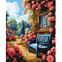 Картина за номерами Квітковий сад   40х50 см КНО6335