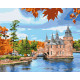 Картина за номерами Замок на озері 40*50см КНО6369