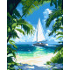 Картина за номерами Тропічне узбережжя  40х50см КНО6404