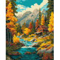 Картина за номерами Осінь над потоком 40х50см КНО6416