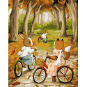 Картина за номерами  Осіння велопрогулянка 40х50 см КНО 6539