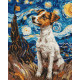 Картина за номерами Чарівний джек рассел 40х50 см КНО6596
