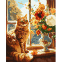 Картина за номерами Рудий котик 40х50 см КНО6604
