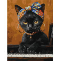 Картина за номерами Незвична киця 30*40см КНО6766