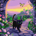 Картина за номерами Казковий кіт 40х40см  КНО6780