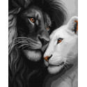 Картина за номерами Закохані леви 40х50см КНО6831
