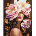 Картина за номерами  В ароматі півоній з фарбами металік 40х50 см КНО 8443